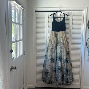 Jovani evening gown gold formal dress